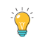 idea, bulb, idea bulb, light bulb icon icon