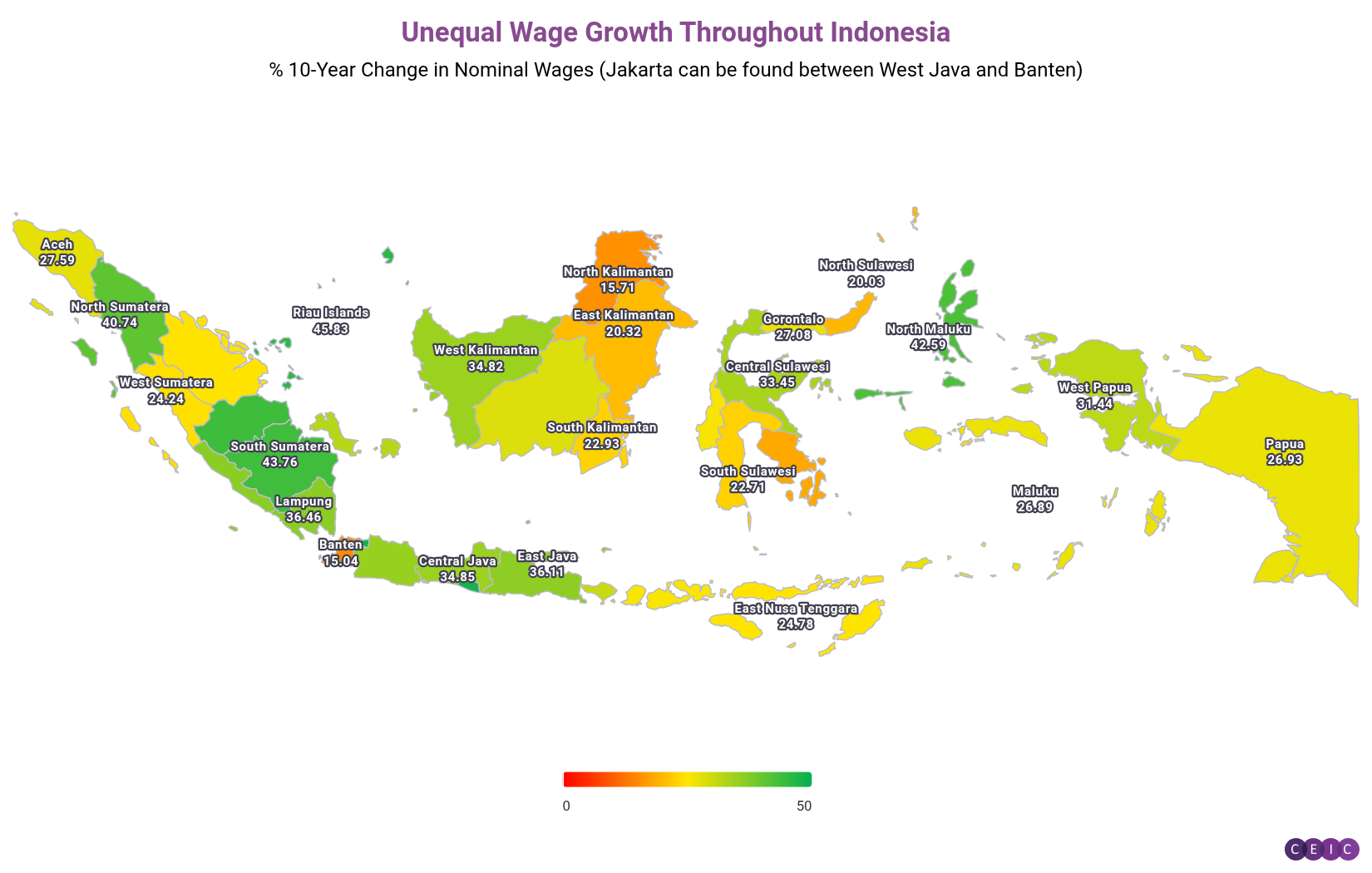 Unequal Wage Growth Throughout Indonesia