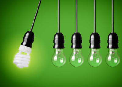 light bulb efficiency concept